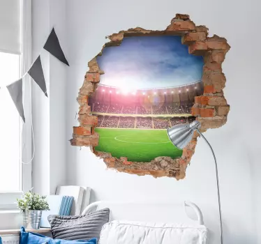 Autocolante decorativo estádio 3D - TenStickers