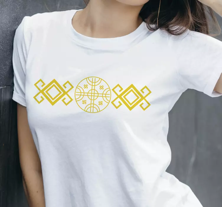 T-shirt estilo mapuche vermelho - TenStickers