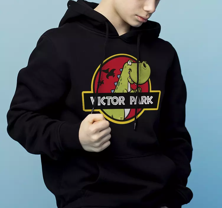 T-shirt infantil Jurassic Park com nome - TenStickers