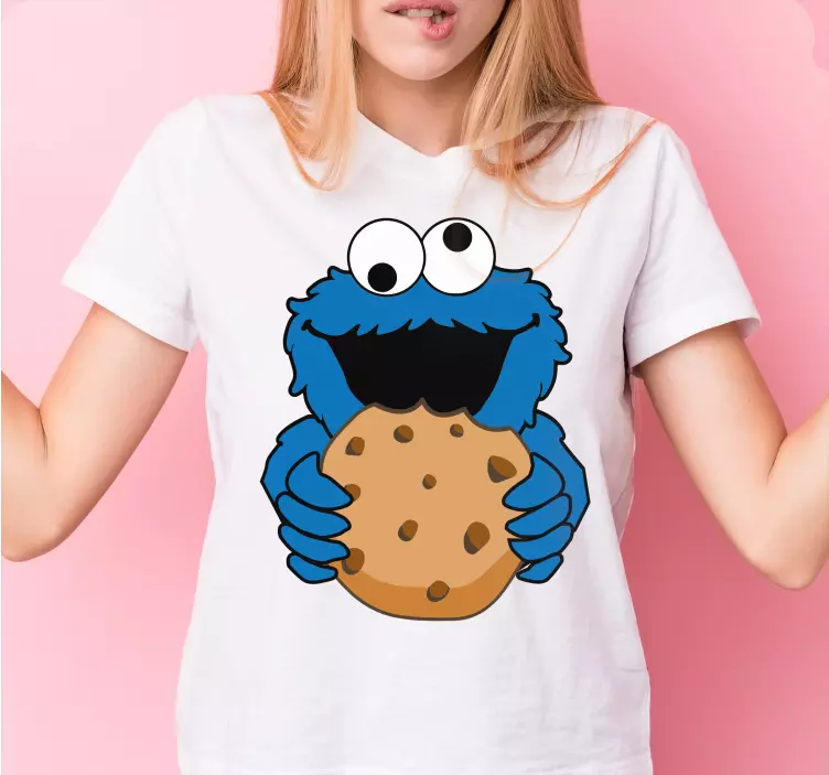 t-shirt personalizada cookie monster - TenStickers