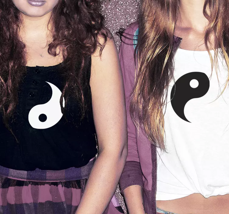 t-shirtsdo casal yin e yang - TenStickers