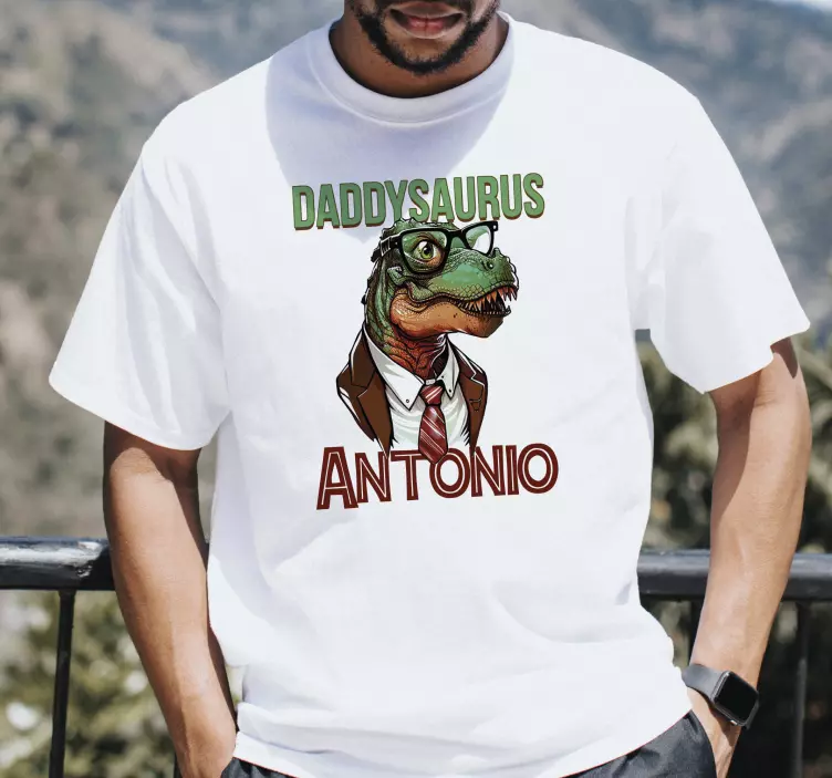 t-shirt papai saurus dia dos pais - TenStickers