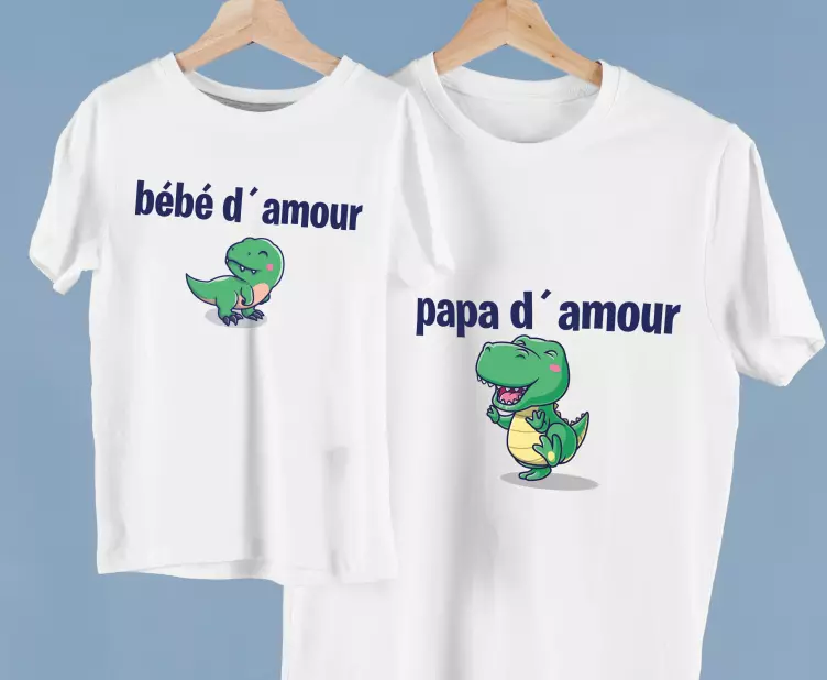 T-shirtdino pai e filho pai e filho - TenStickers