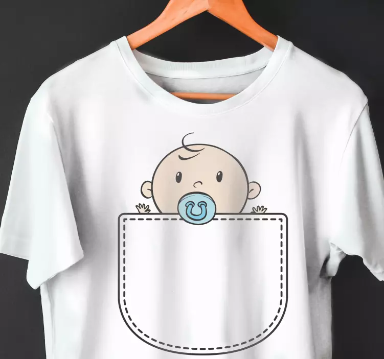 Espreitando o bebê da T-shirtdo bebê - TenStickers