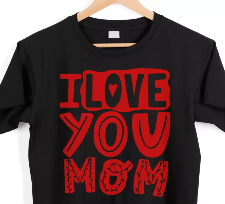 Eu te amo mamãe T-shirtdo dia das mães - TenStickers