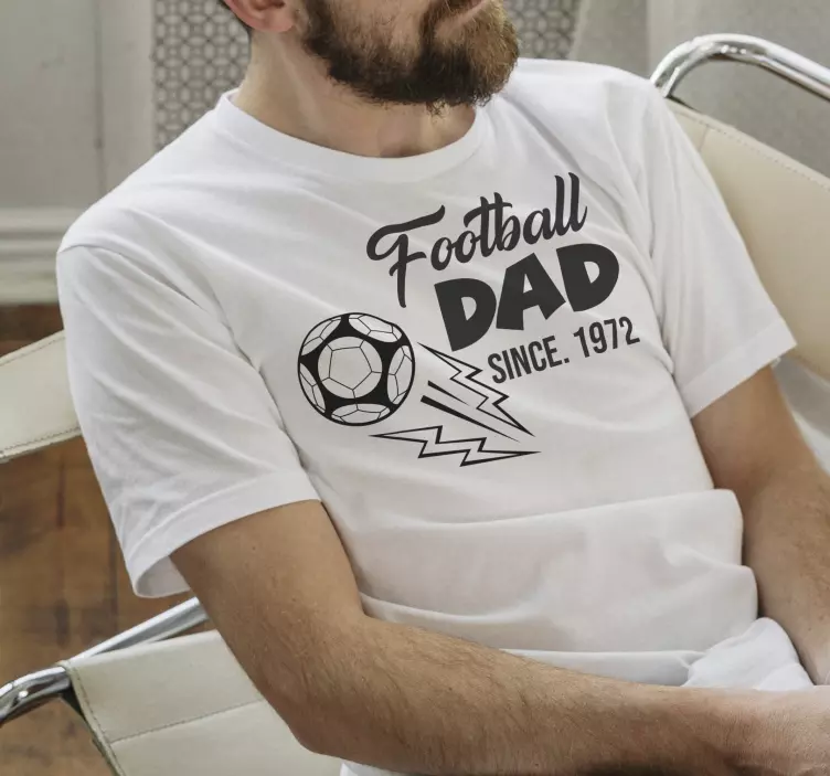 t-shirt futebol pai dia dos pais - TenStickers