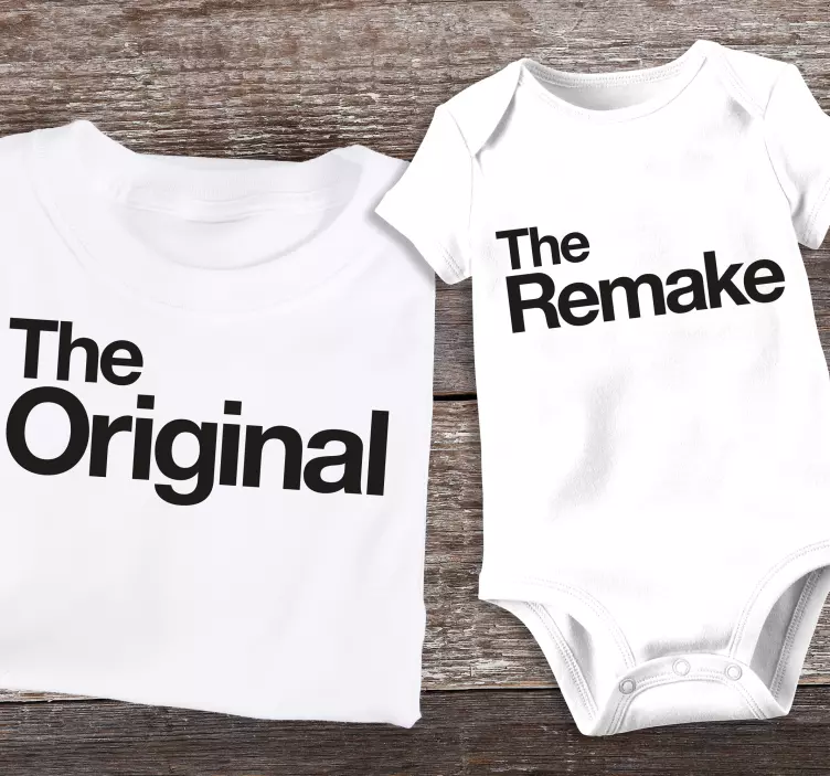 T-shirtoriginal e remake de pai e filho - TenStickers