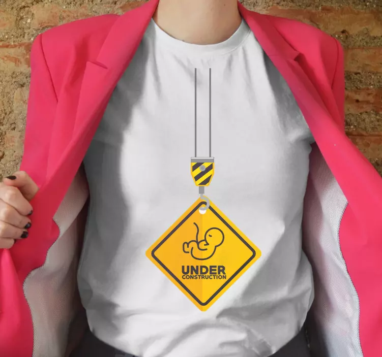 T-shirtde bebê para zona de construção de bebê - TenStickers