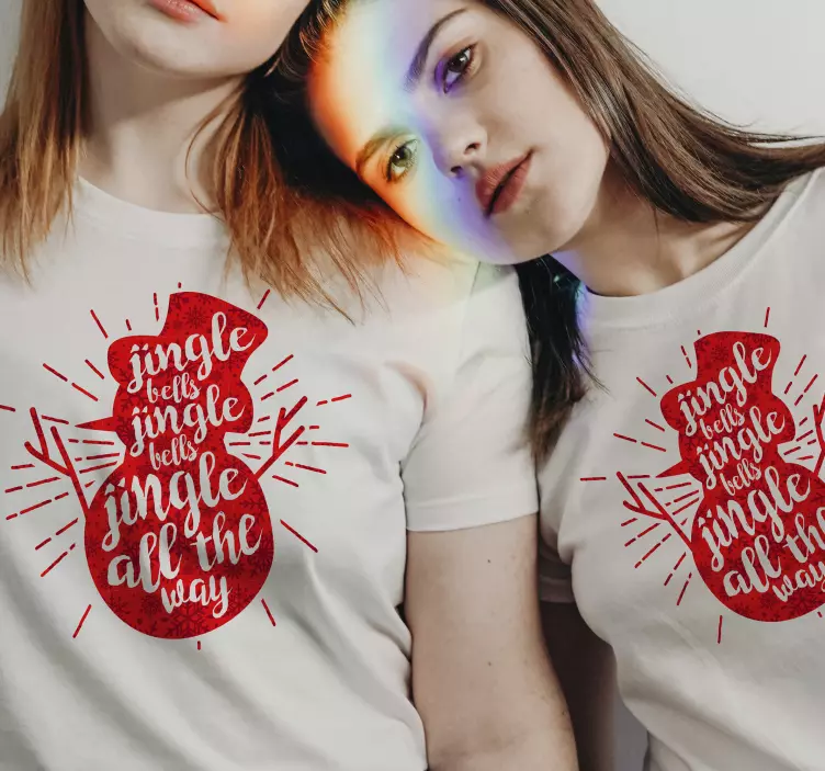 T-shirt natal sinos de tinir - TenStickers