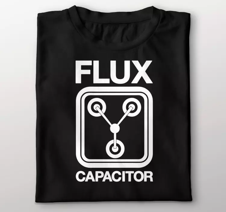 Capacitor de fluxo bttf t-shirt personalizada - TenStickers