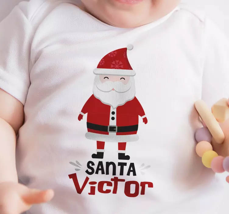 T-shirtde natal do papai noel e hohoho - TenStickers