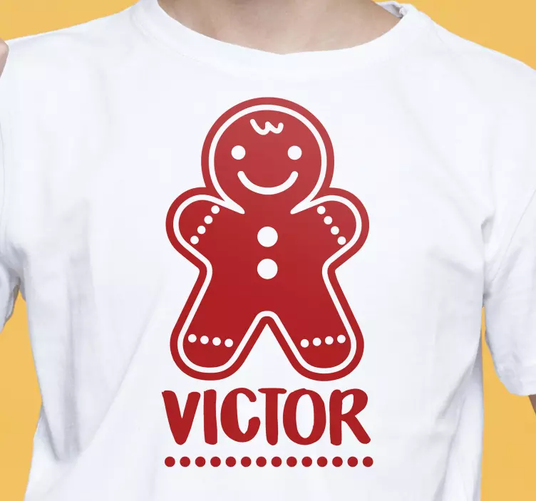 Biscoitos de natal personalizados t-shirt de Natal - TenStickers