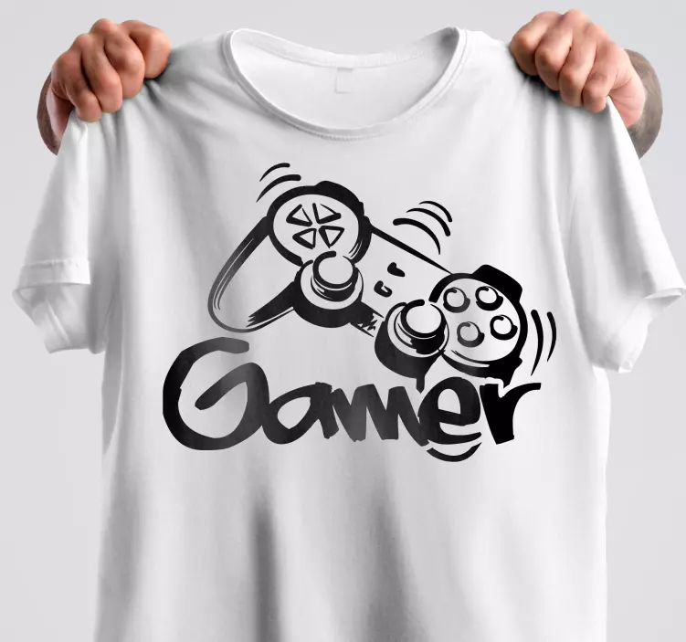 T-shirt personalizada controlador para jogadores - TenStickers