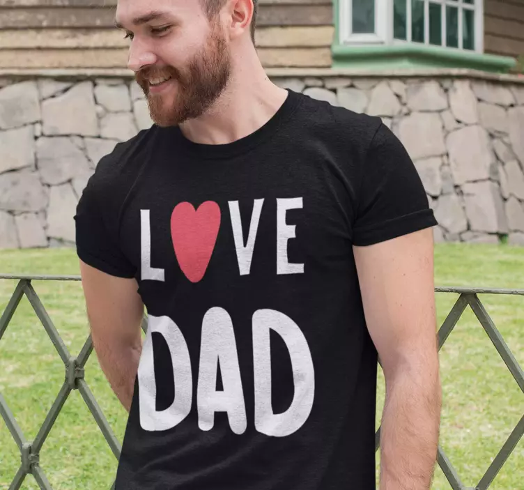 T-shirt do Dia dos pais Love Dad - TenStickers