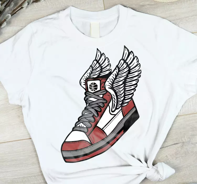 T-shirt "estilo contemporâneo" sapatos voadores - TenStickers