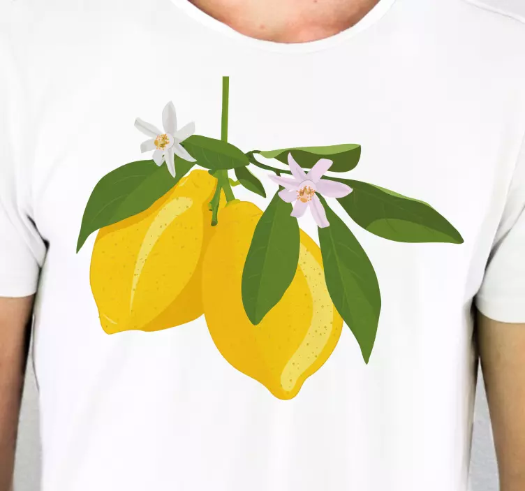 T-shirt fofa com limão árvore - TenStickers