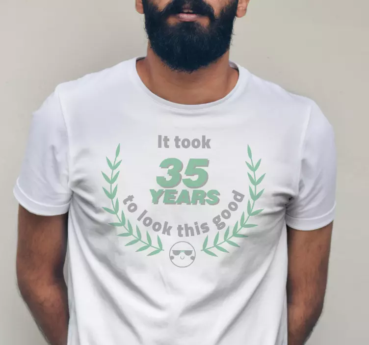 T-shirt comemoração de 35 anos - TenStickers