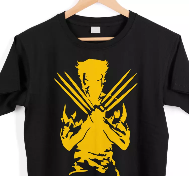T-shirt personalizada moderna wolverine - TenStickers
