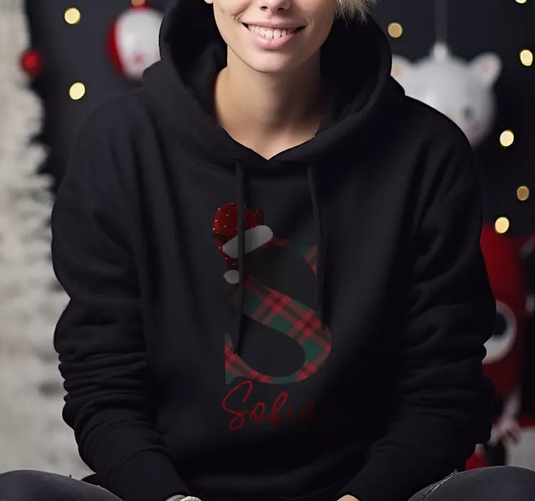 T-shirt natal oi, meu nome é John.Olá, meu nome é John. - TenStickers