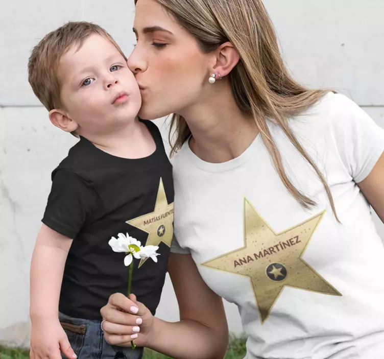T-shirts para pais e filhos Estrela de Hollywood - TenStickers