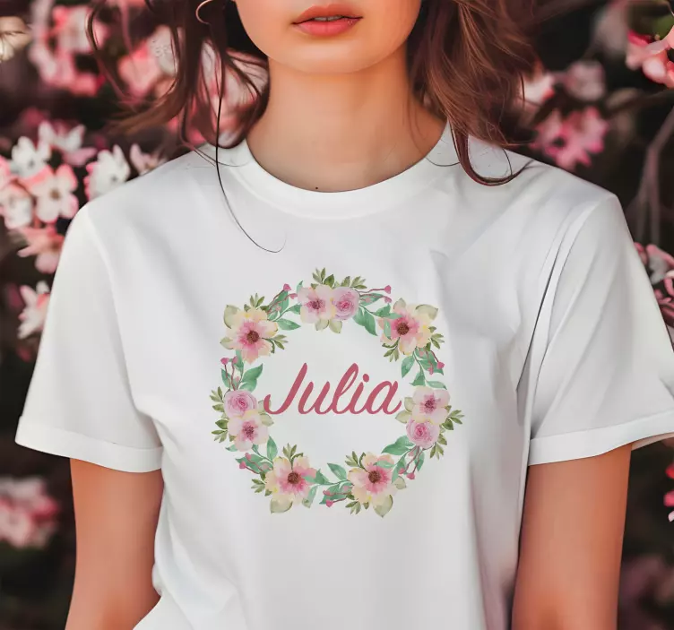 T-shirt para personalizar flores da primavera - TenStickers