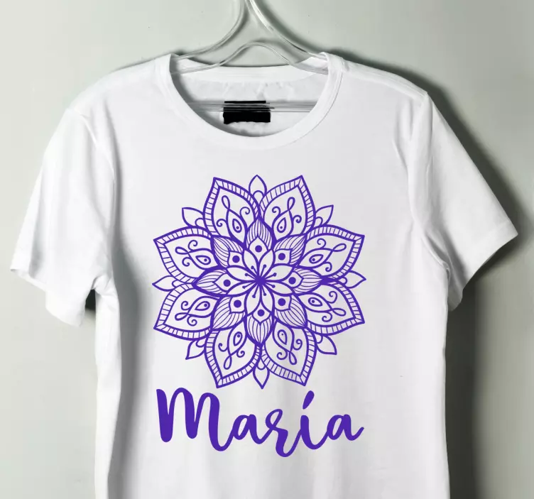 T-shirt personalzável motivo de mandala - TenStickers