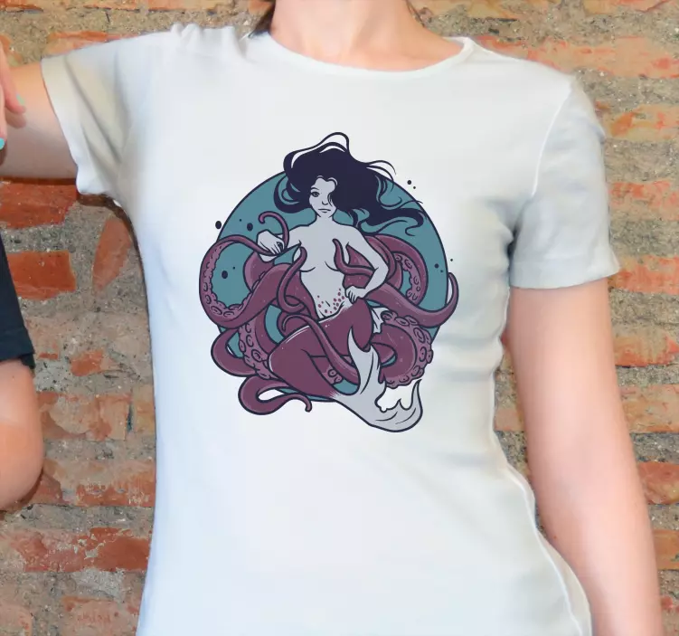 T-shirt personalizada mulher polvo - TenStickers