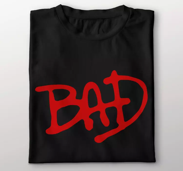 t-shirt personalizada bad red michael jackson - TenStickers