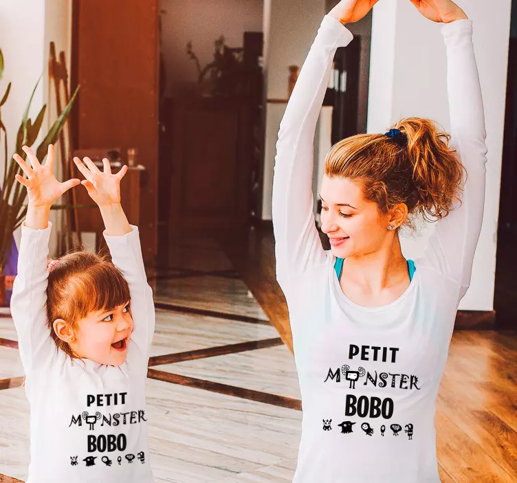 T-shirtelegante com legenda de texto mãe filha - TenStickers