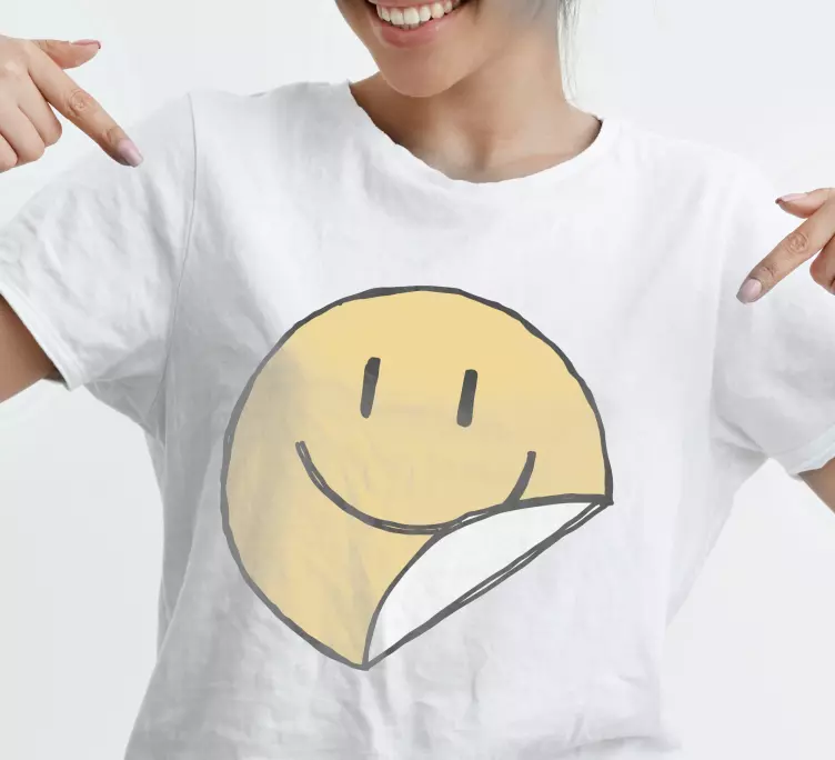 T-shirt infantil amarelo smile amarelo smile - TenStickers