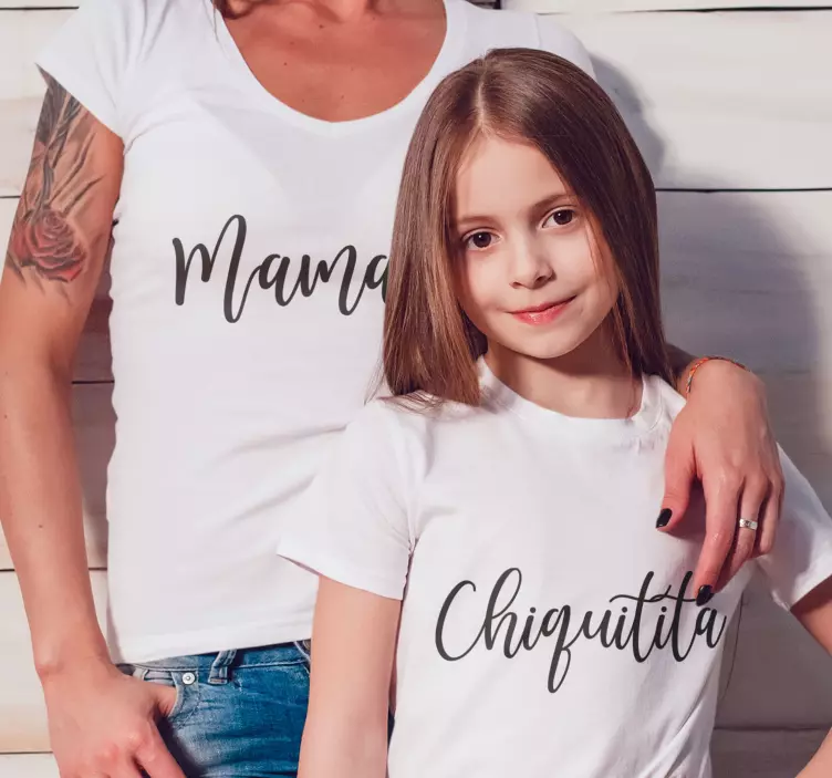 T-shirtmamacita e chiquitita mãe filha - TenStickers
