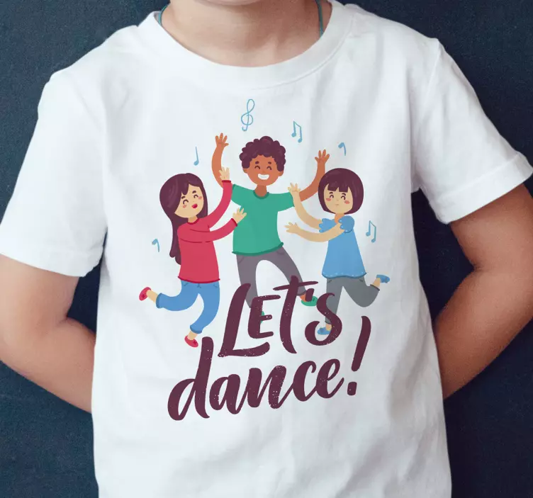 T-shirt personalizada para crianças a dançar - TenStickers