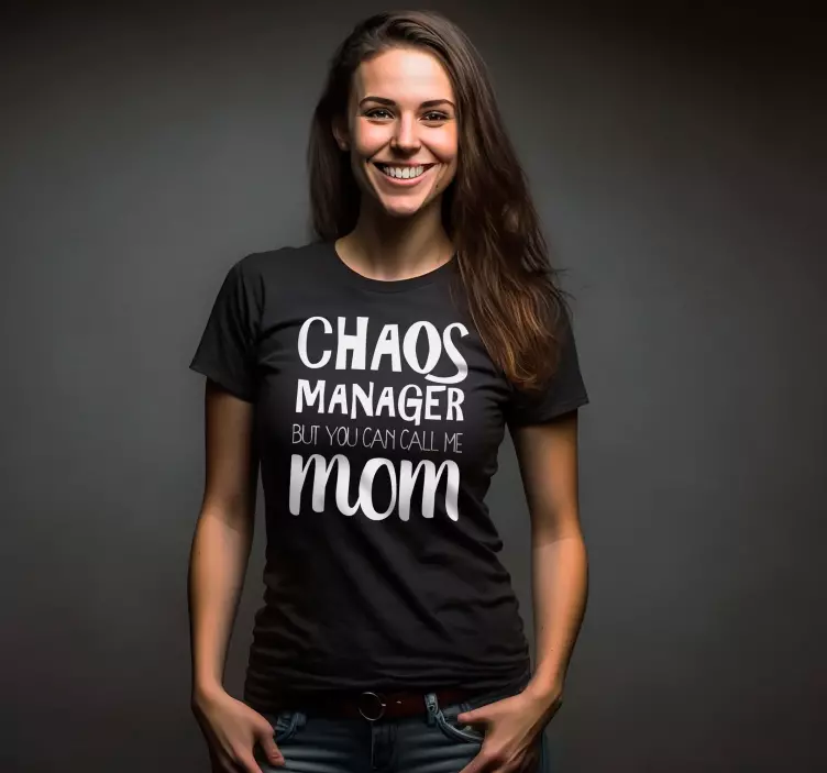 T-shirt do dia das mães do gerente do caos - TenStickers
