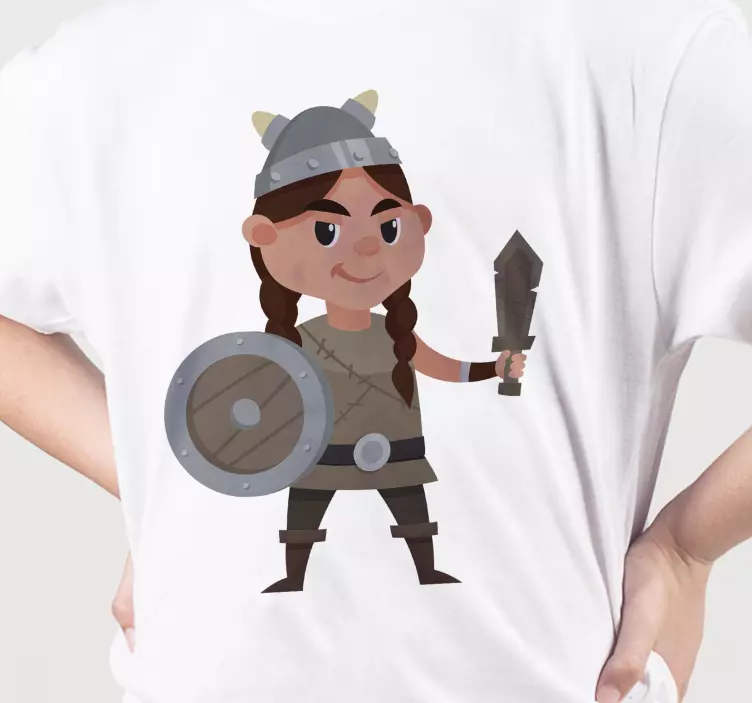 T-shirt infantil com desenho de viking - TenStickers