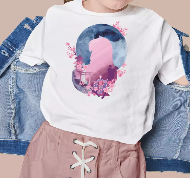 Japonês ver t-shirt personalizada de arte de anime - TenStickers