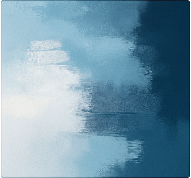 Tapete vinílico azul arte expressionista abstrata - TenStickers