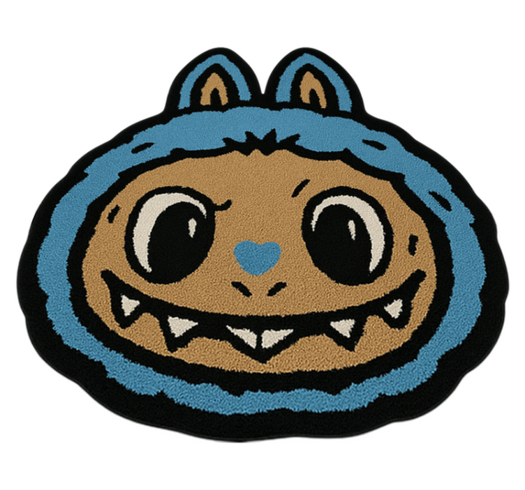 Tapete vinílico criança design de labubu azul - TenStickers