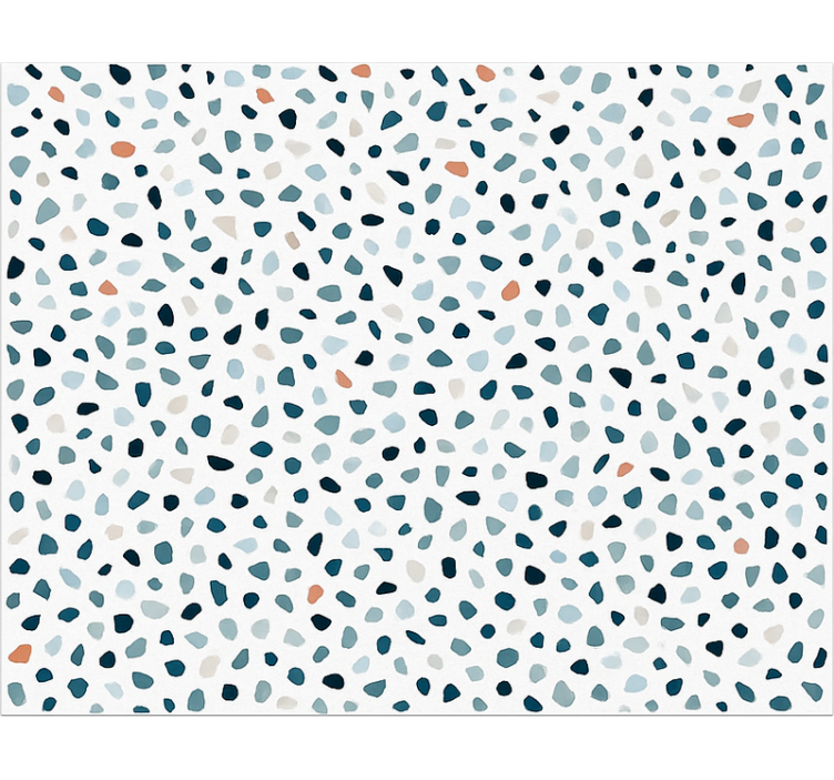 Tapete vinílico cozinha pequenas pedras coloridas - TenStickers