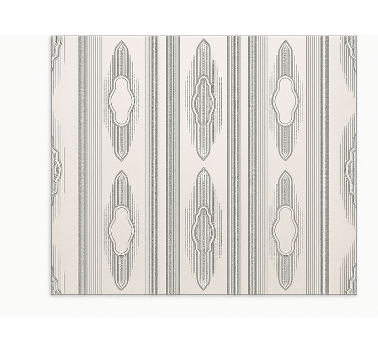 Tapete vinílico para sala de jantar geometria étnica intrincada - TenStickers