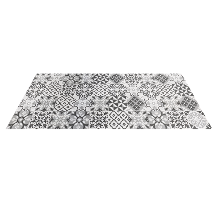 Tapete vinílico azulejos crearreda gris - TenStickers