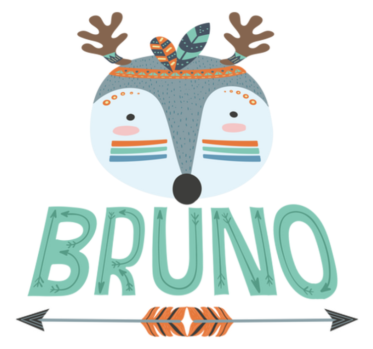 Tapete vinílico de animais com cervo nórdico personalizado - TenStickers