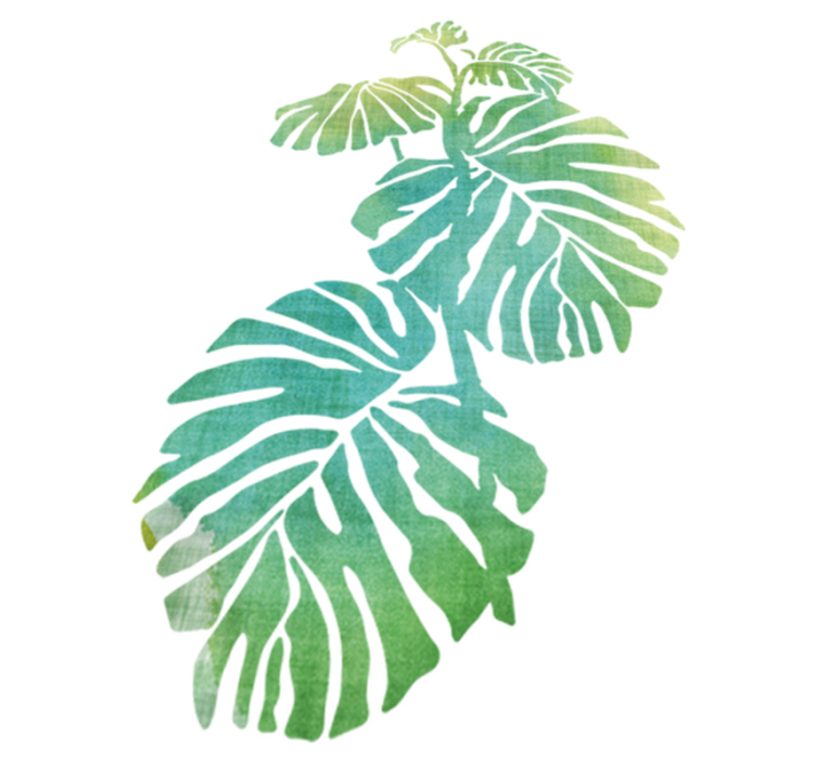 Tapete vinílico flores e plantas aquarella listras adam - TenStickers