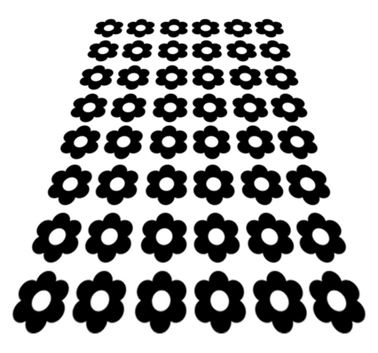 Tapete vinílico flores e plantas adesivas florais - TenStickers