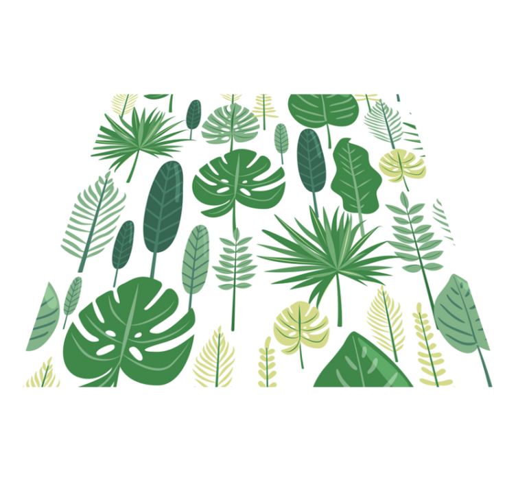 Tapete vinílico flores e plantas monstera deliciosa - TenStickers