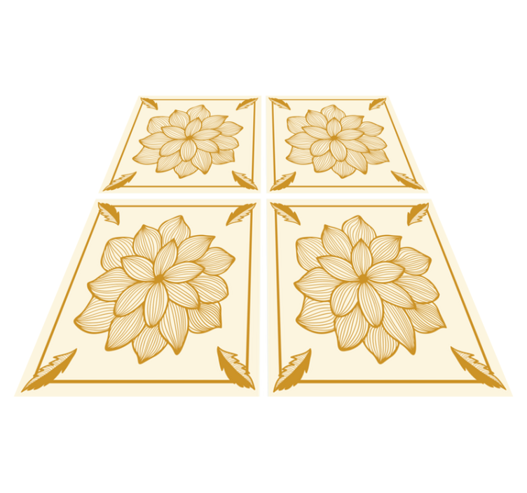 Tapete vinílico flores e plantas estampa paisley - TenStickers