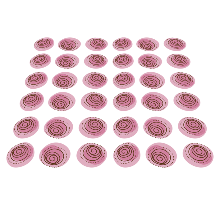 Tapete vinílico flores e plantas ornamento floral rosa - TenStickers