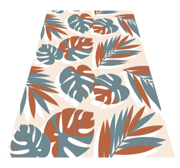 Tapete vinílico flores e plantas monstros verdes para vidro - TenStickers