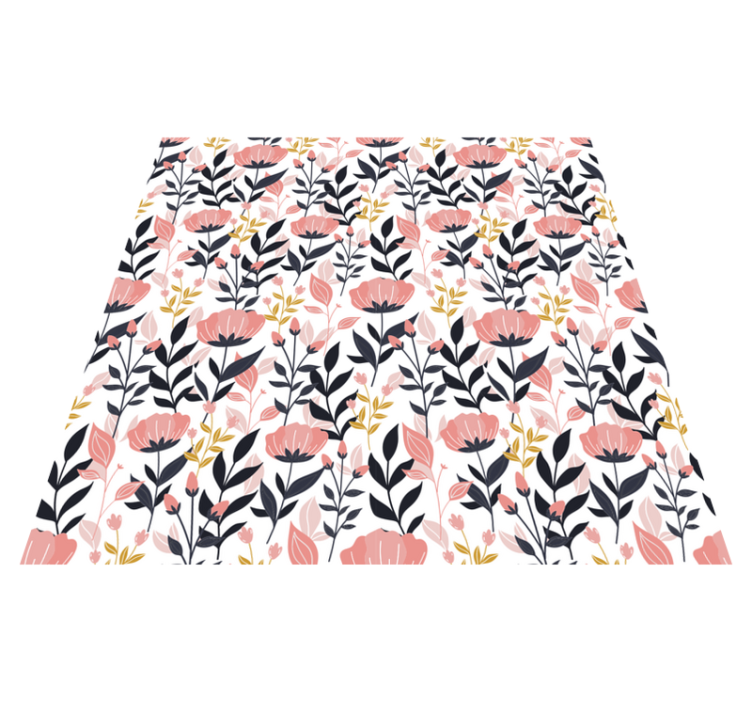 Tapete vinílico flores e plantas flores rosas - TenStickers