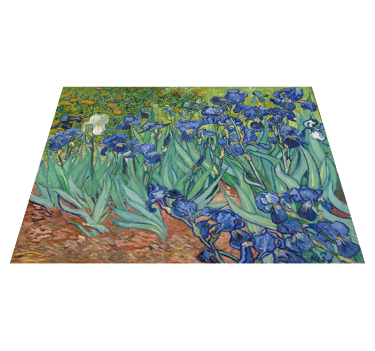 Tapete vinílico flores e plantas de van gogh - TenStickers