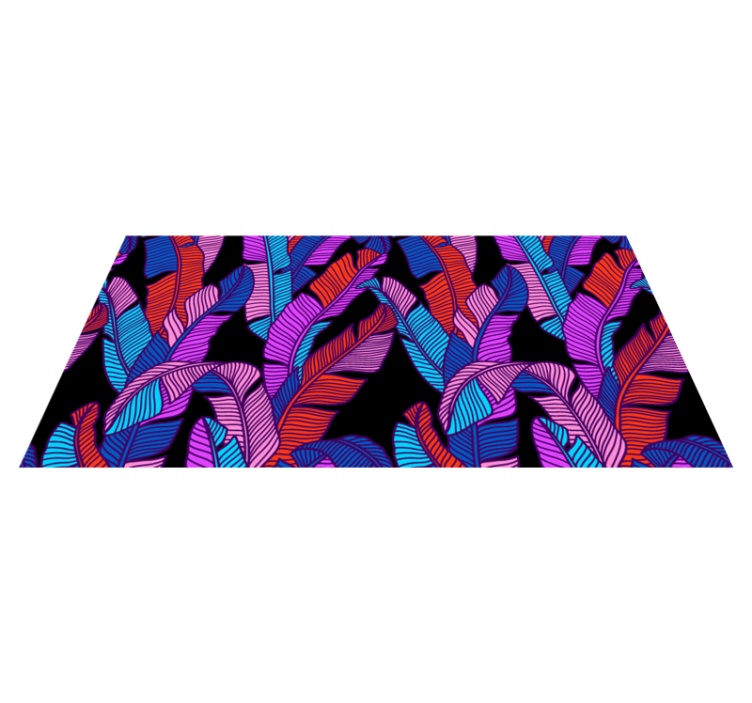 Tapete vinílico flores e plantas padrão vibrante - TenStickers